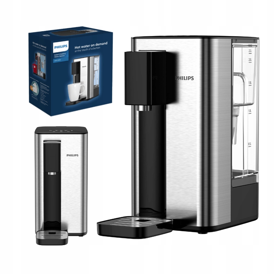 Dystrybutor Wody Na Blat Philips ADD5906S/10. Woda Pokojowa I Gorąca 2,2L