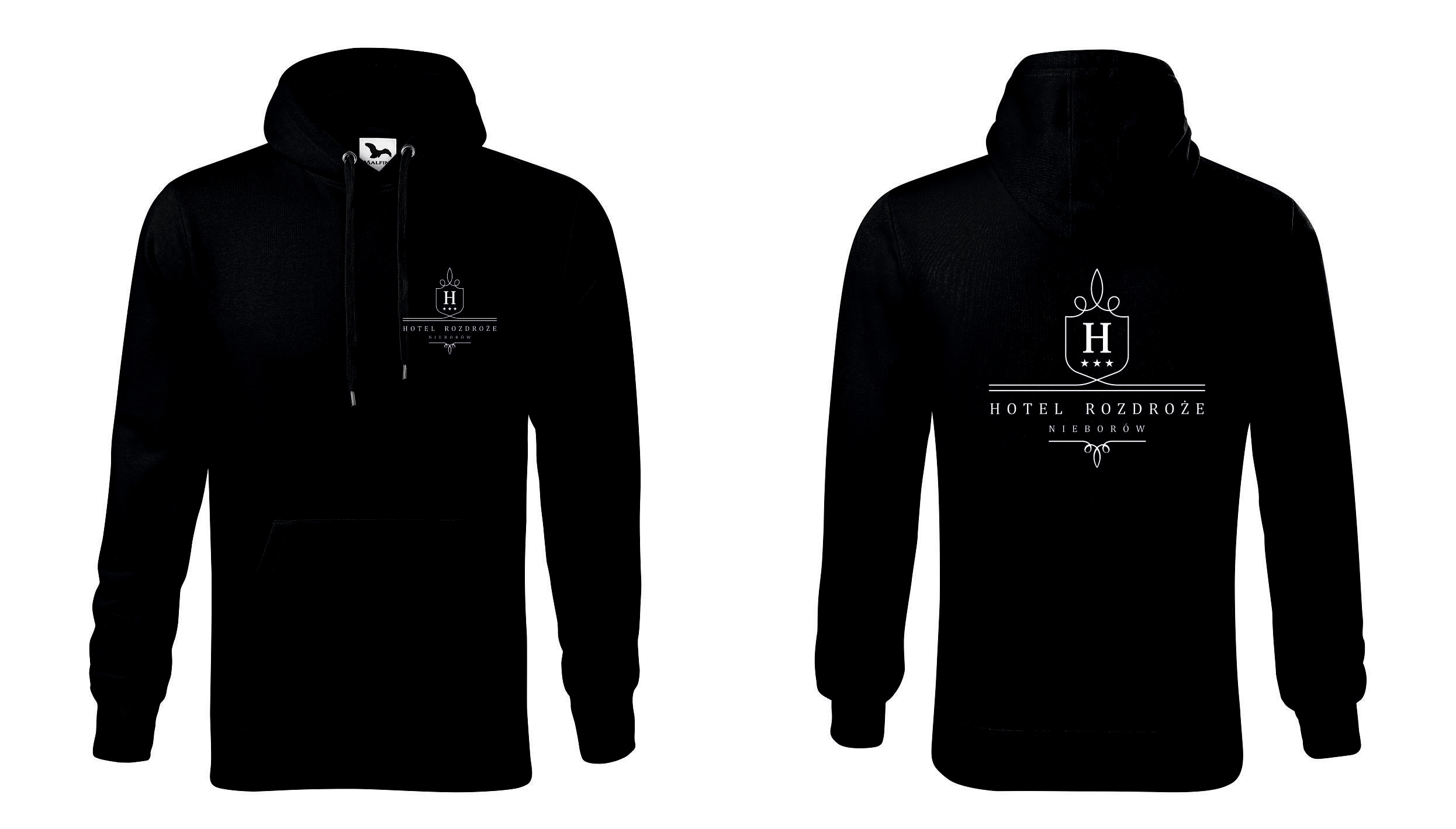 Bluza z kapturem Z LOGO LUB NAZWĄ FIRMY PRZÓD I TYŁ CHODZĄCA REKLAMA BIZNES Rozmiar M
