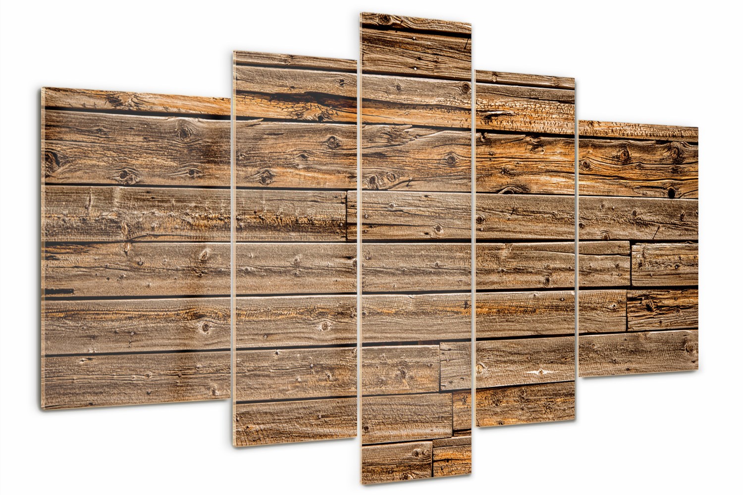 

Obraz szklany tryptyk Drewniana ściana