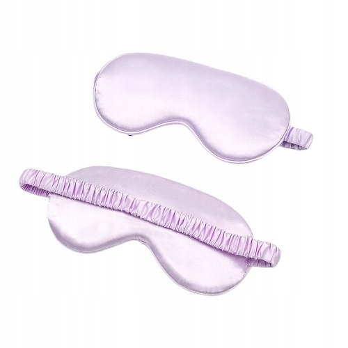 SATYNOWA MIĘKKA OPASKA NA OCZY MASKA DO SPANIA Wzór dominujący bez wzoru