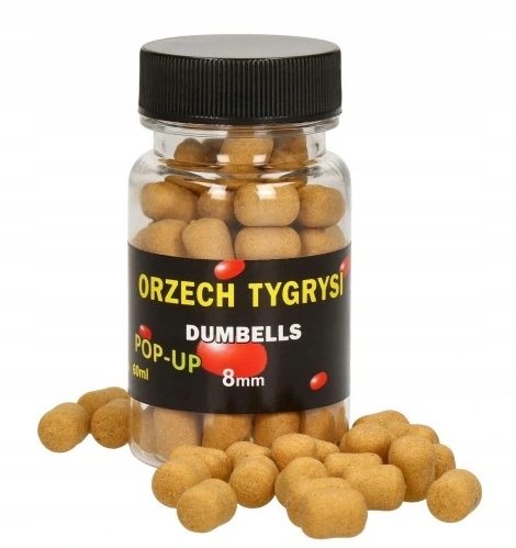 McKarp Dumbells Pop Up 8mm Orzech Tygrysi