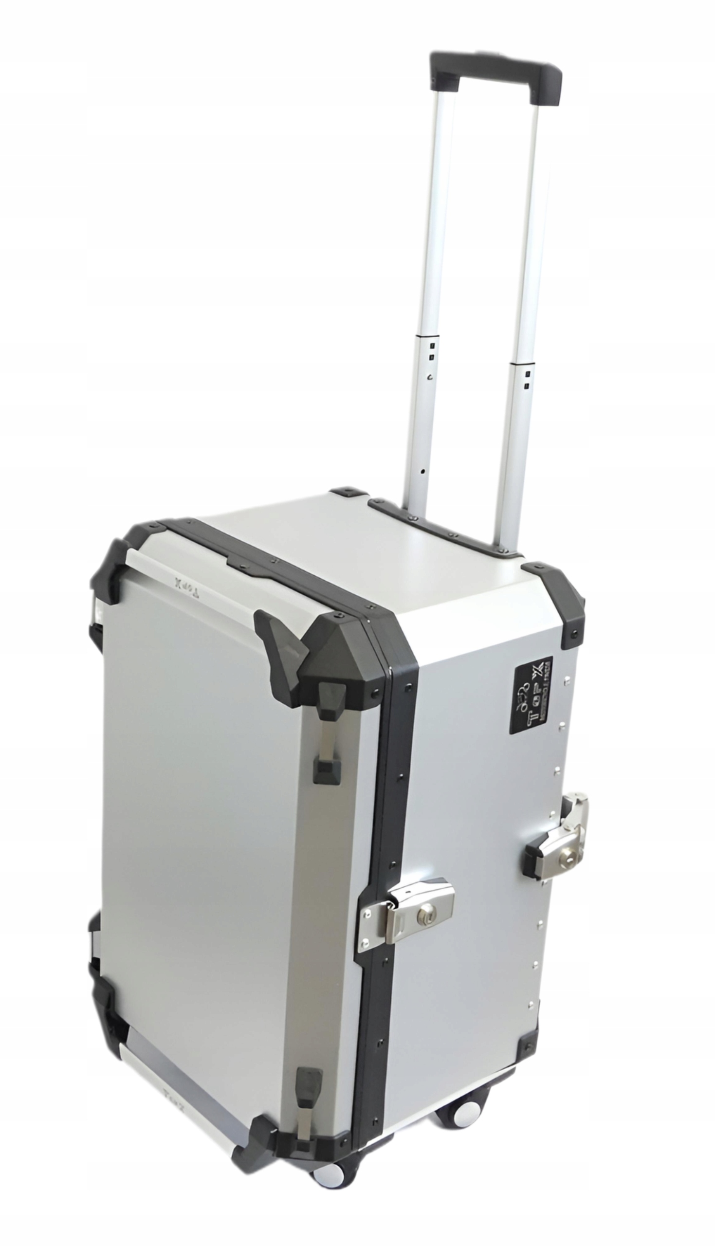 Kufr kolečka Motocyklový Centrální Alu Taška 68L TopX Rám stříbrný