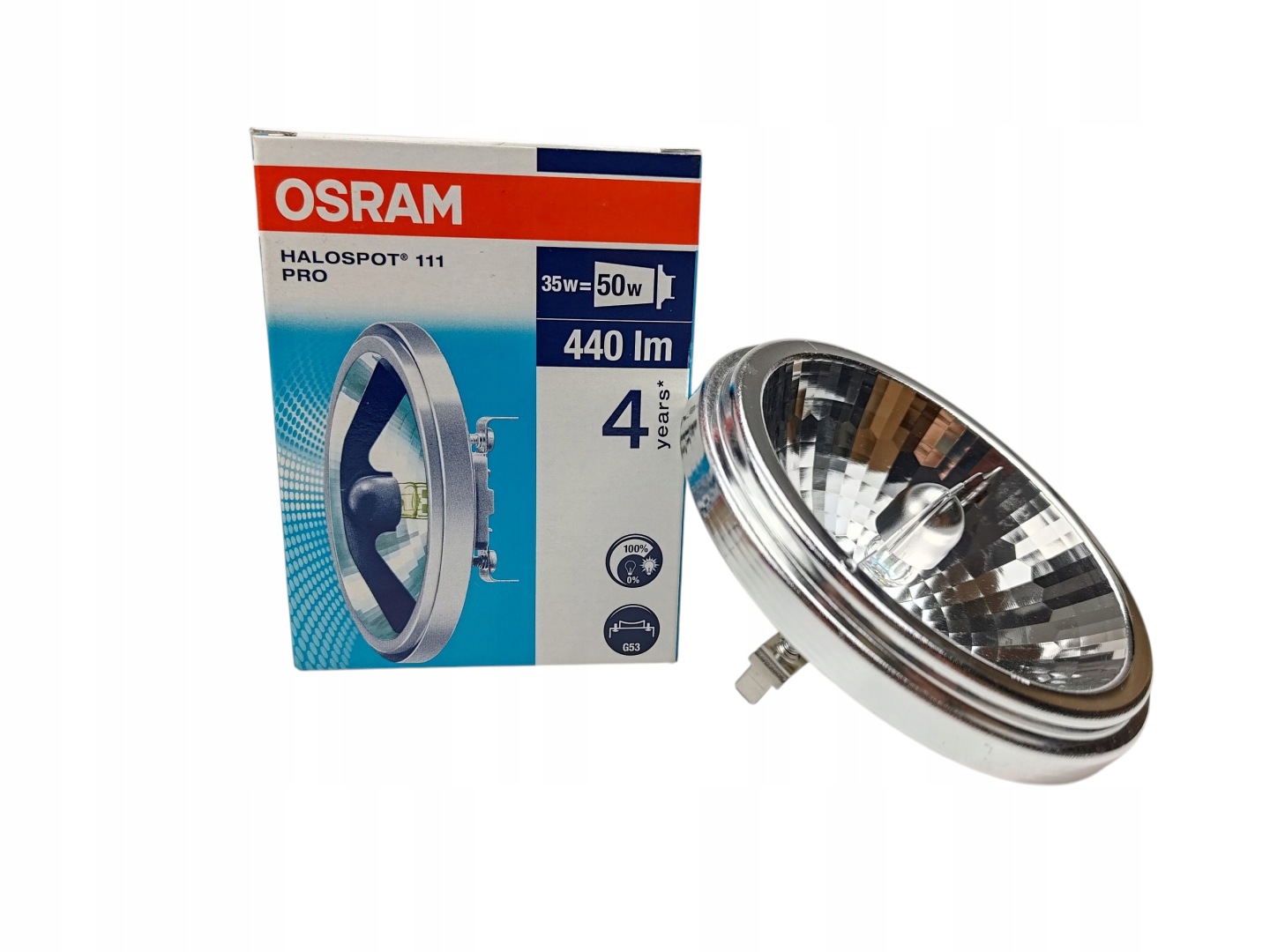 Halospot 111 Pro Osram 35W 50W Fl 24 st 440 lm 12V G53 Halogenová žárovka