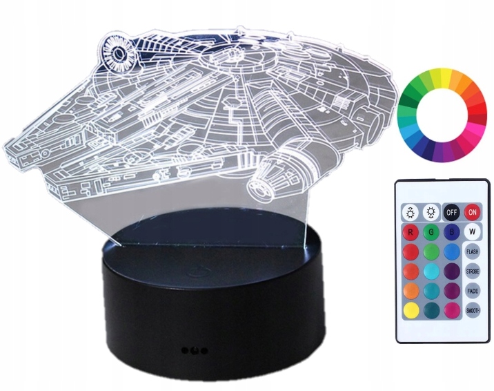 

Lampka Nocna 3D Led Star Wars Imię Grawer