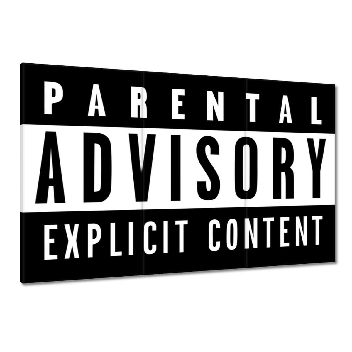 Obrazy 120x80 Parental Advisory Poznámka