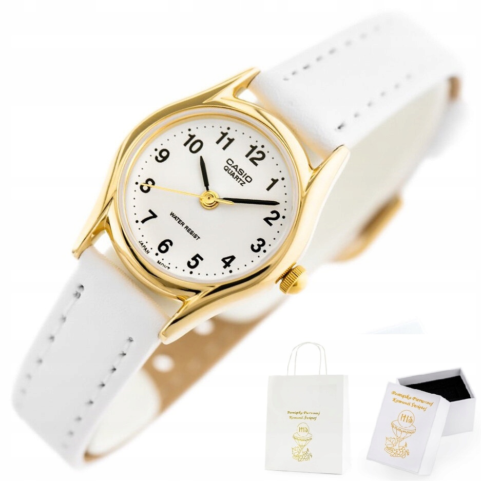 Bílé hodinky Casio pro dívku Na Svaté Přijímání ZD522k Krabička
