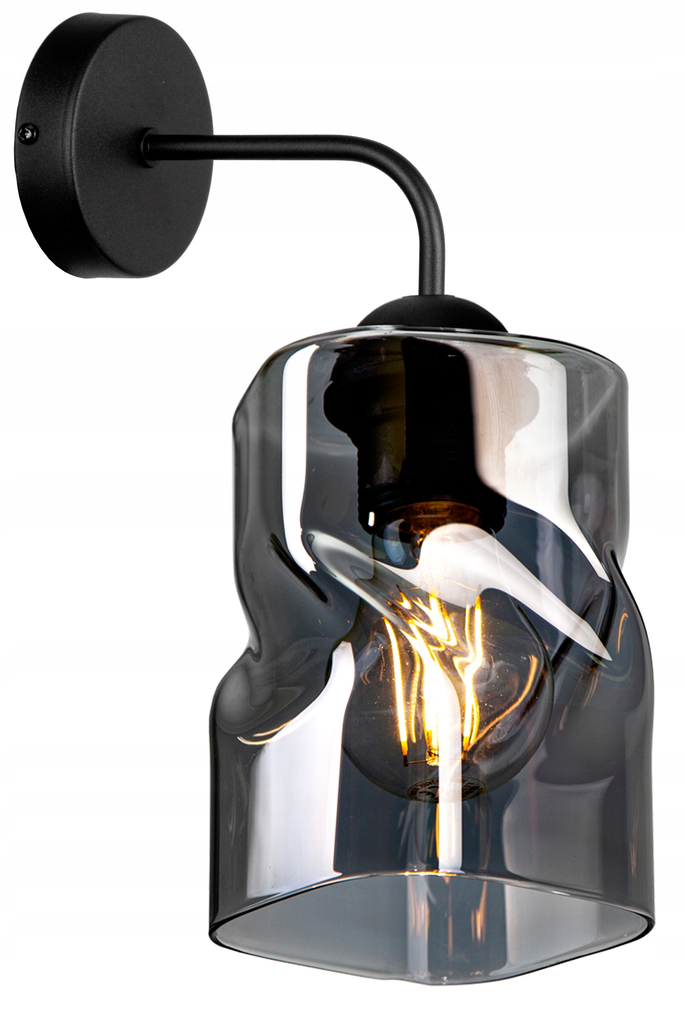 

Szklana Lampa Kinkiet Ścienny Nowoczesny Loft Led