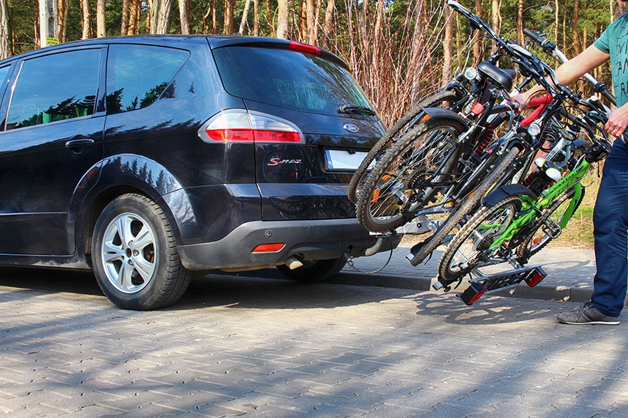 BAGAZNIK ROWEROWY UCHWYT PLATFORMA NA HAK 4 ROWERY Product Width 96 cm