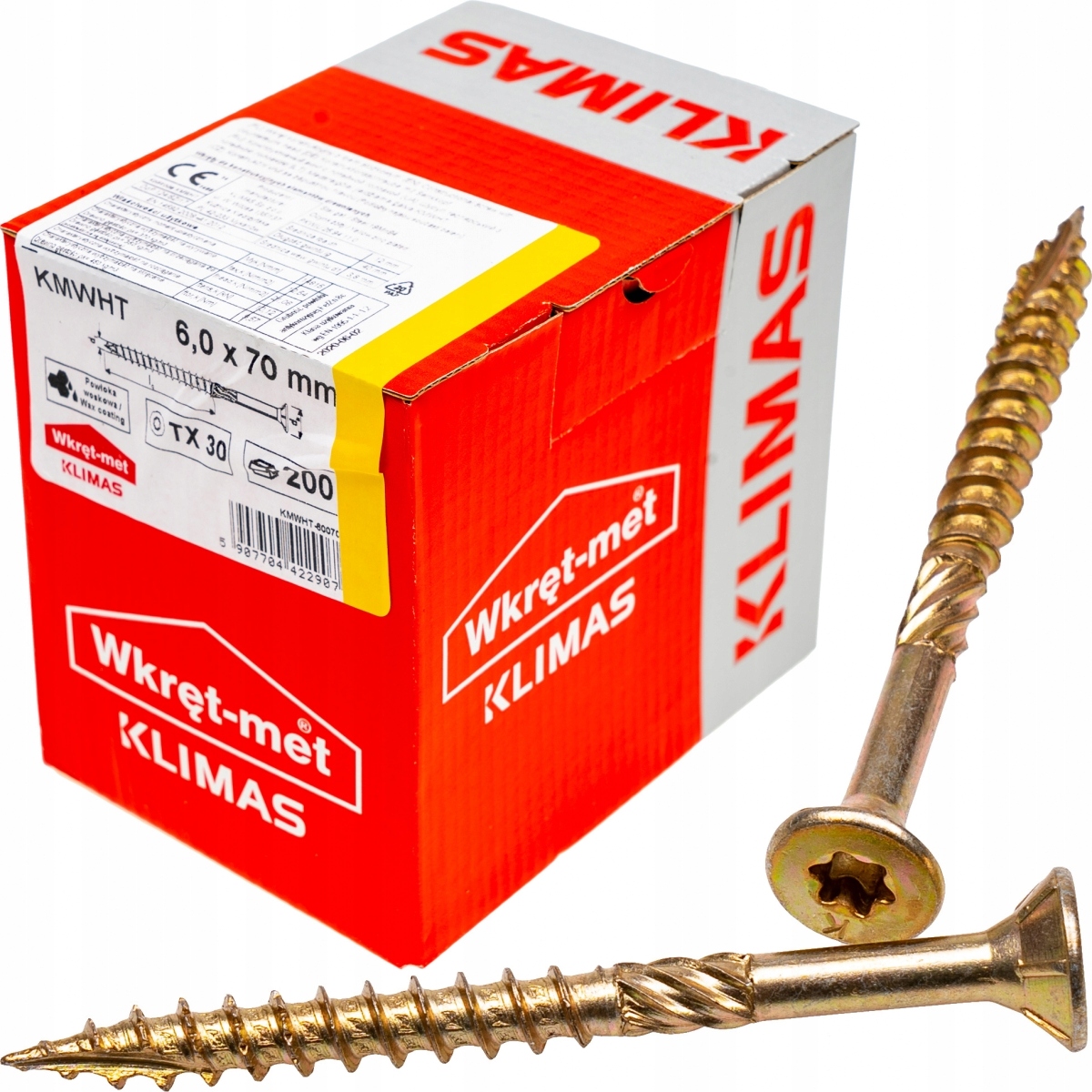 

Wkręty ciesielskie Tx 6x70 do drewna osb 200szt