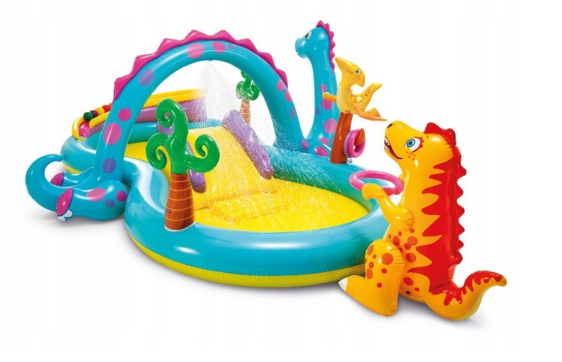 

Basen Dinoland plac zabaw zjezdzalnia Intex 57135