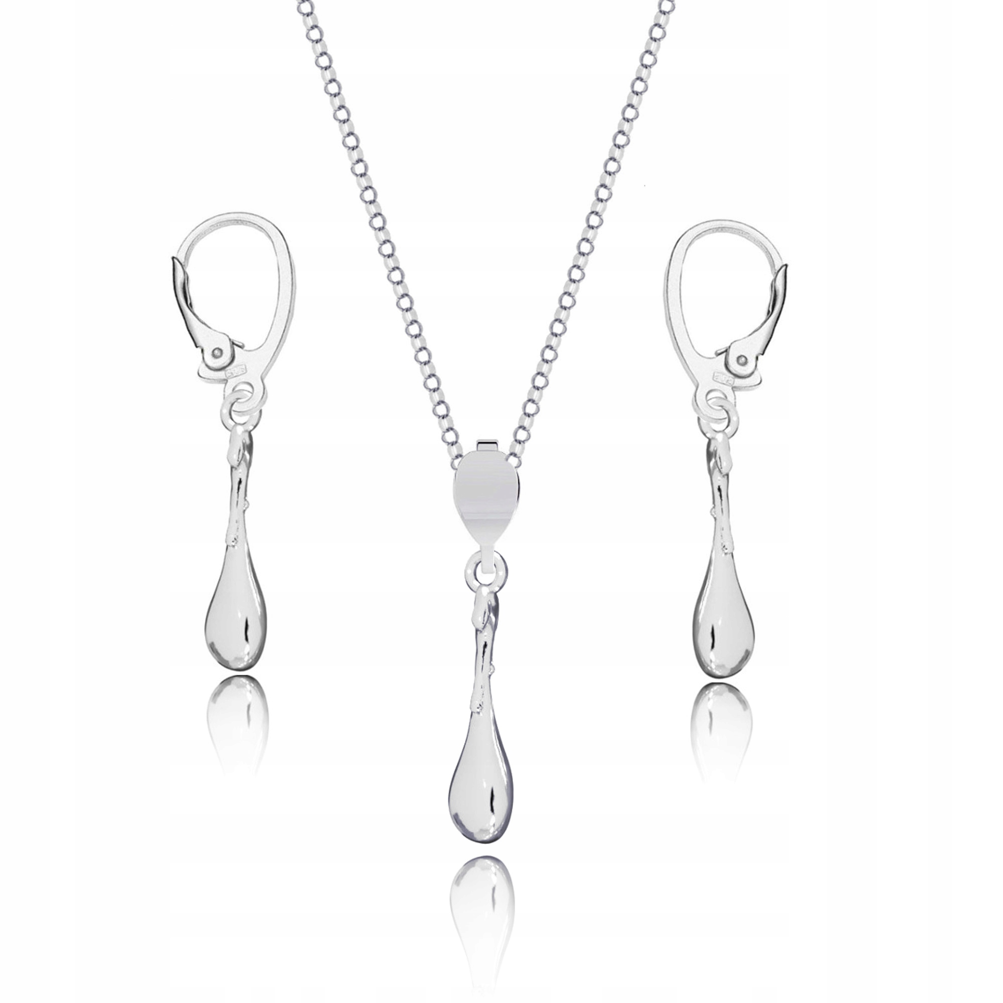 Kapka Kapky Slzička Stříbrný komplet rolo stříbro 925