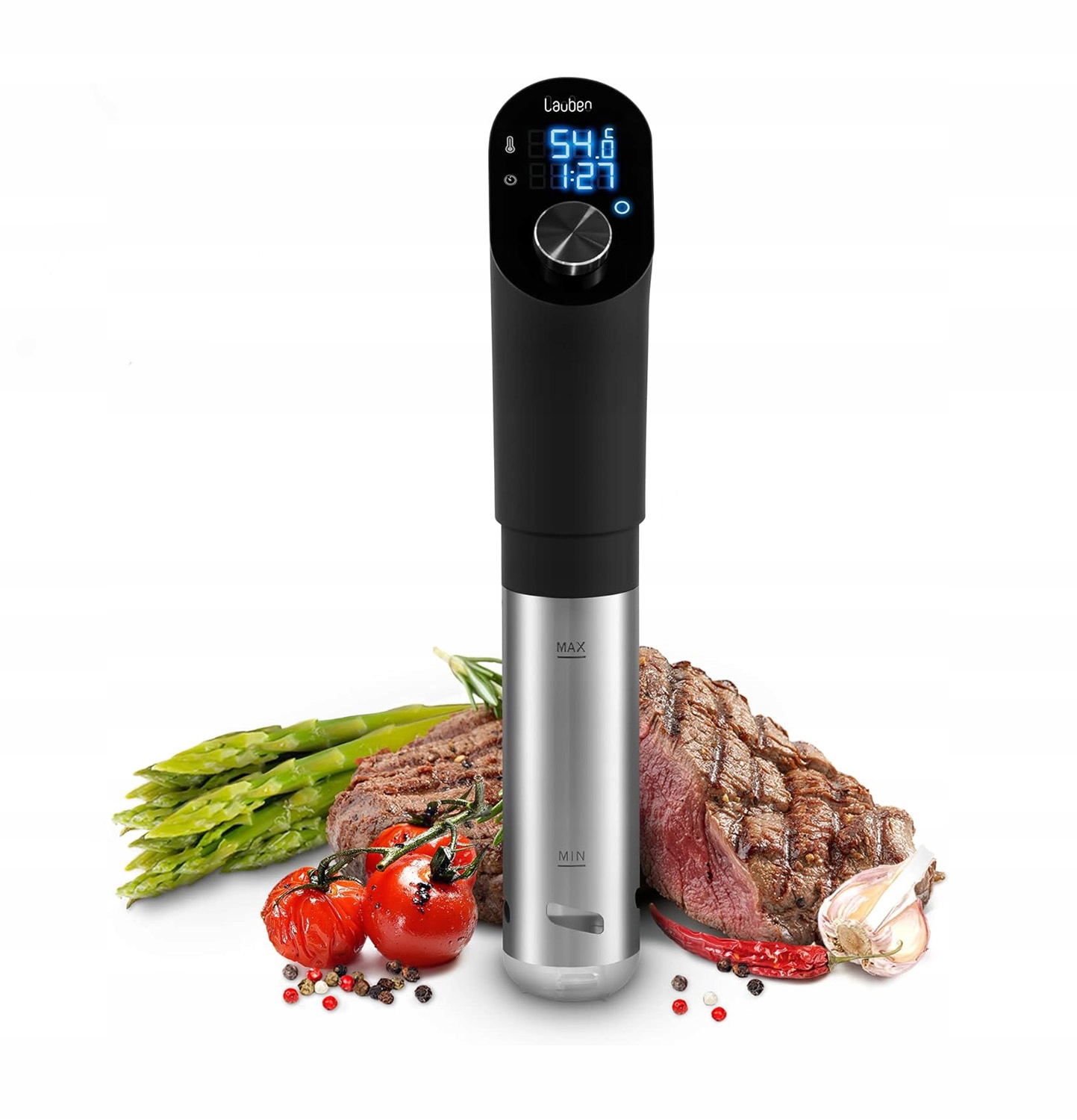 Cirkulátor na varenie Sous Vide Ponorný Lauben 20-90°C Puzdro+Recepty