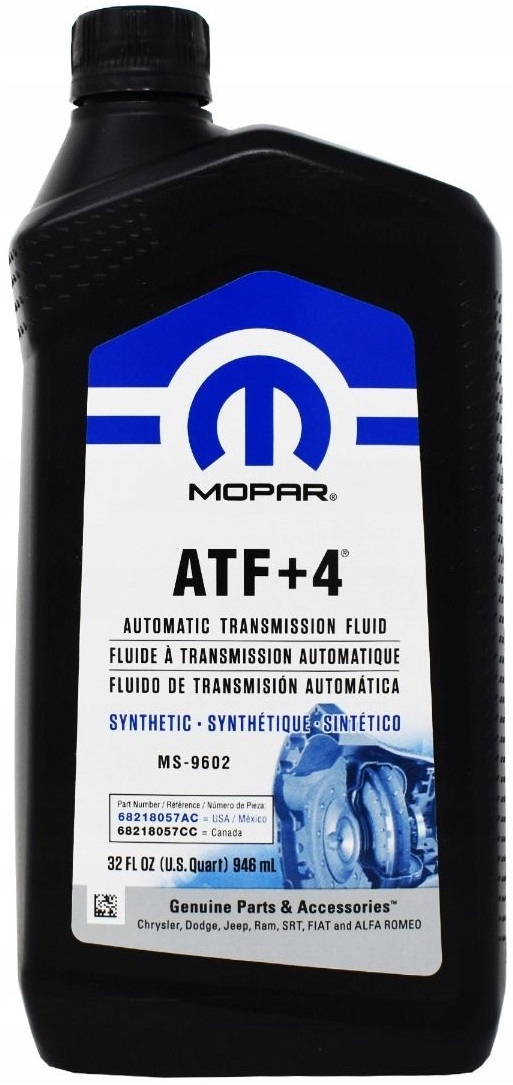 

Mopar ATF+4 0,946L Jeep Chrysler Dodge Ram
