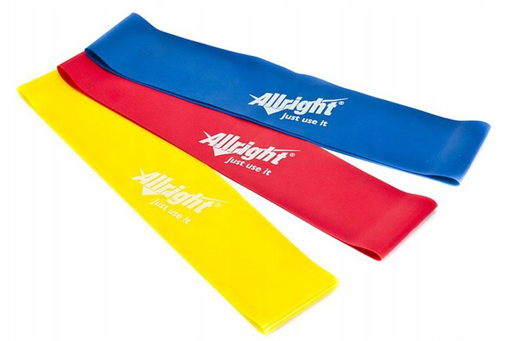 

Taśmy Do Ćwiczeń X-band Allright Szer 5cm 3 Sztuki