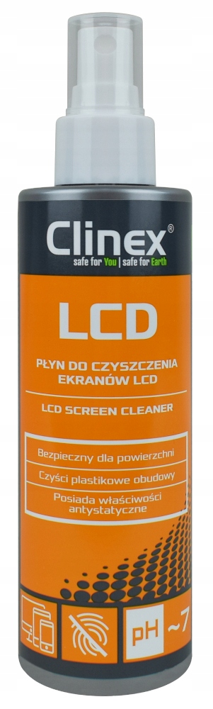 

Clinex LCD 200ml czyszczenie monitorów ekranów LCD