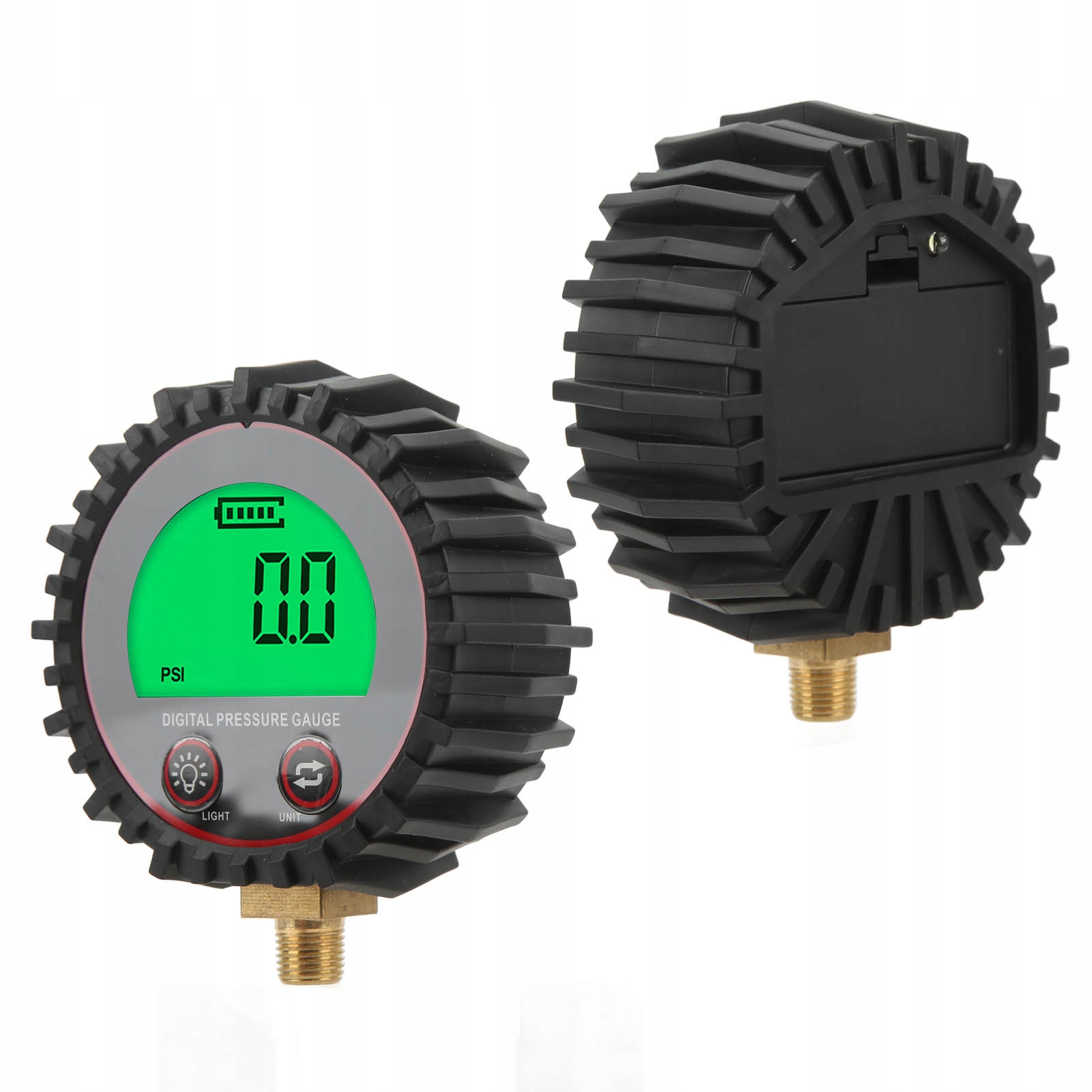 Ciśnieniomierz Cyfrowy Elektroniczny Do Opon Kół Manometr Miernik 1/8 10mm