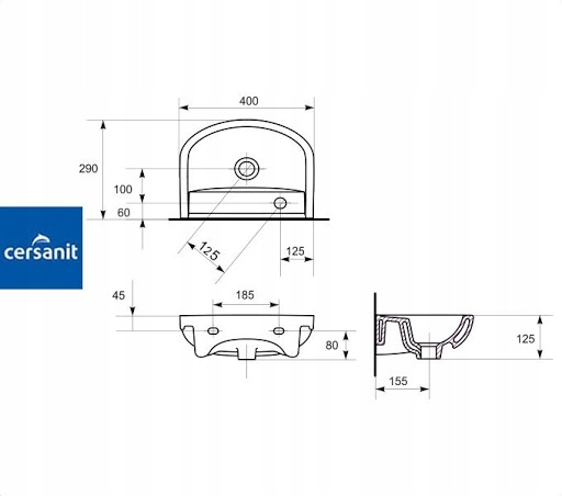 Szafka łazienkowa z umywalką mała wąska do WC biały lakier półka na wymiar Liczba drzwi 2