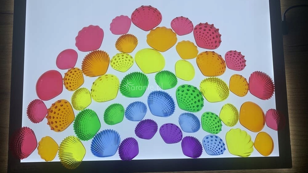 Panel podświetlany świetlny LED A3 TickiT zabawa światłem dla dzieci Kolor biały