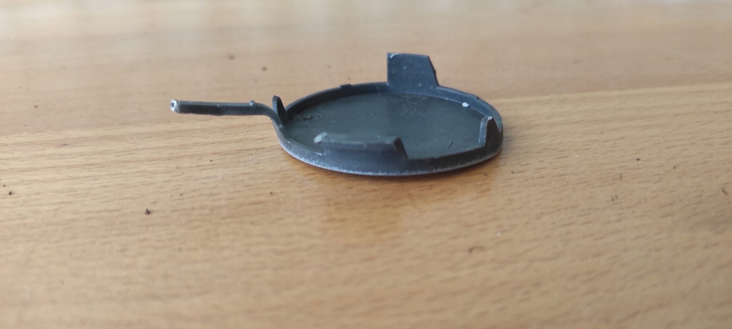 Peugeot towing hook cap bumper rear part biala 9673860277
