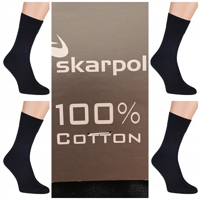 

Skarpety Meskie 100% Bawełna Skarpol 4 pary 42-44