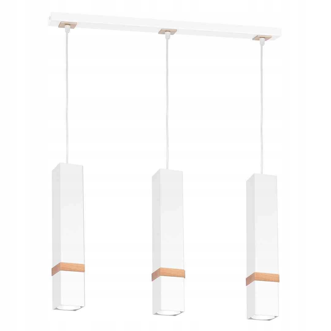 MiLAGRO Závesná lampa Vidar Biela 3Xgu10 Stropný luster Osvetlenie