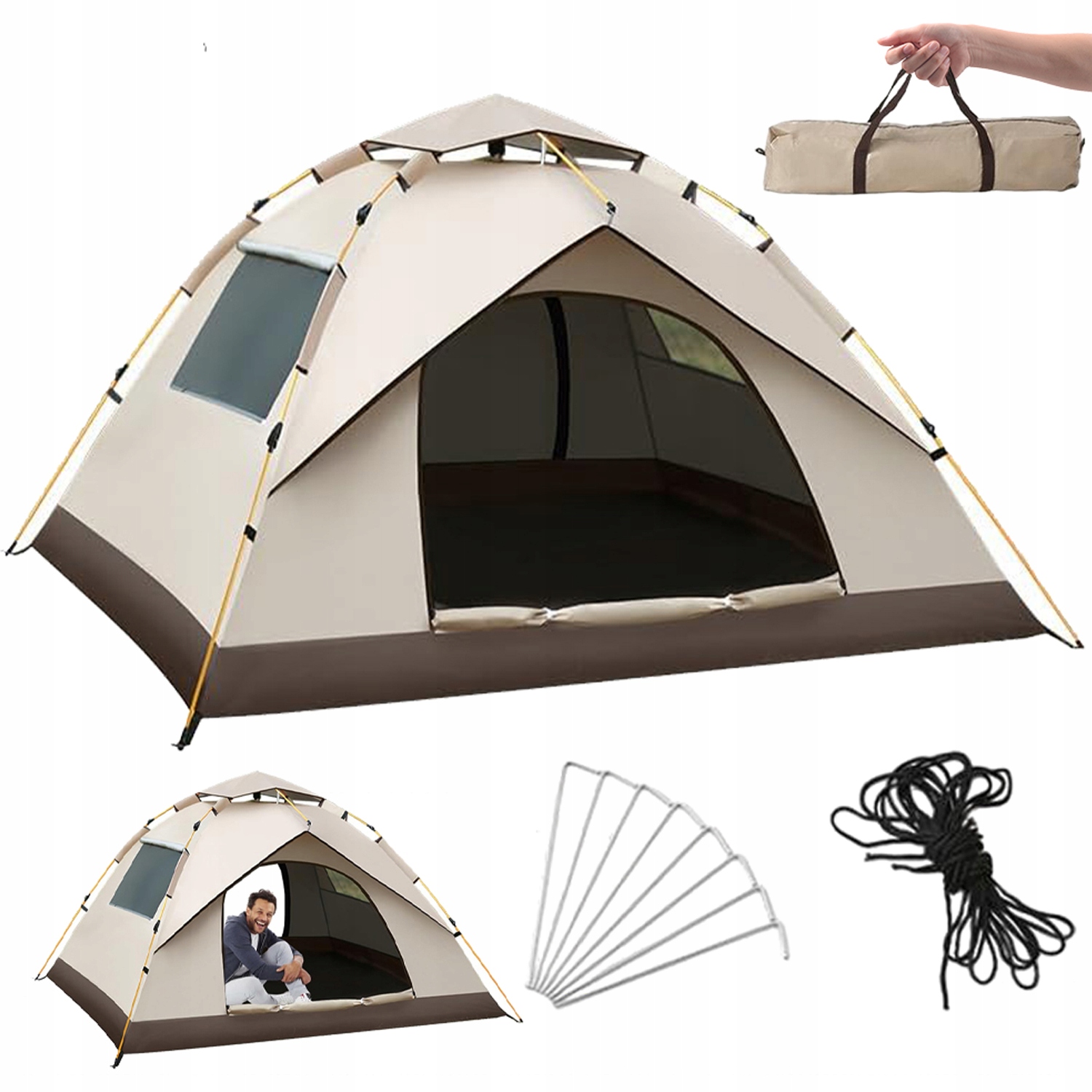 Stan Pro 2-3 Osoby S Automatickým Otevíráním Je Odolný Vůči Uv Záření