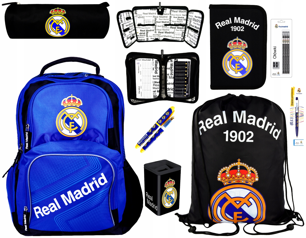 REAL MADRYT TORNISTER PLECAK PIÓRNIK WOREK TUBA ni