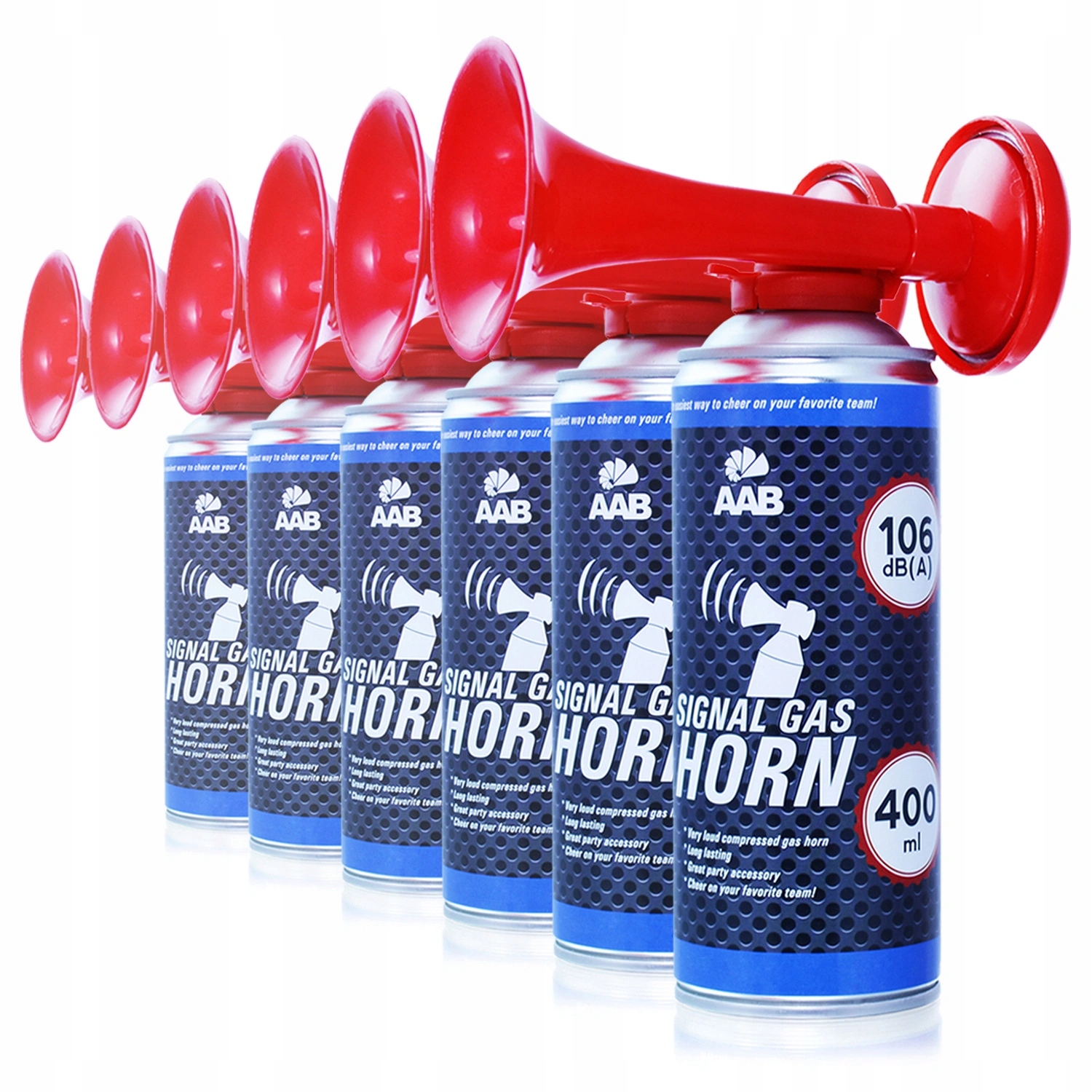 Aabcooling 6X Trubka-kibica Na Vzduch Fanfara Stadion 400-ml Hlasitá