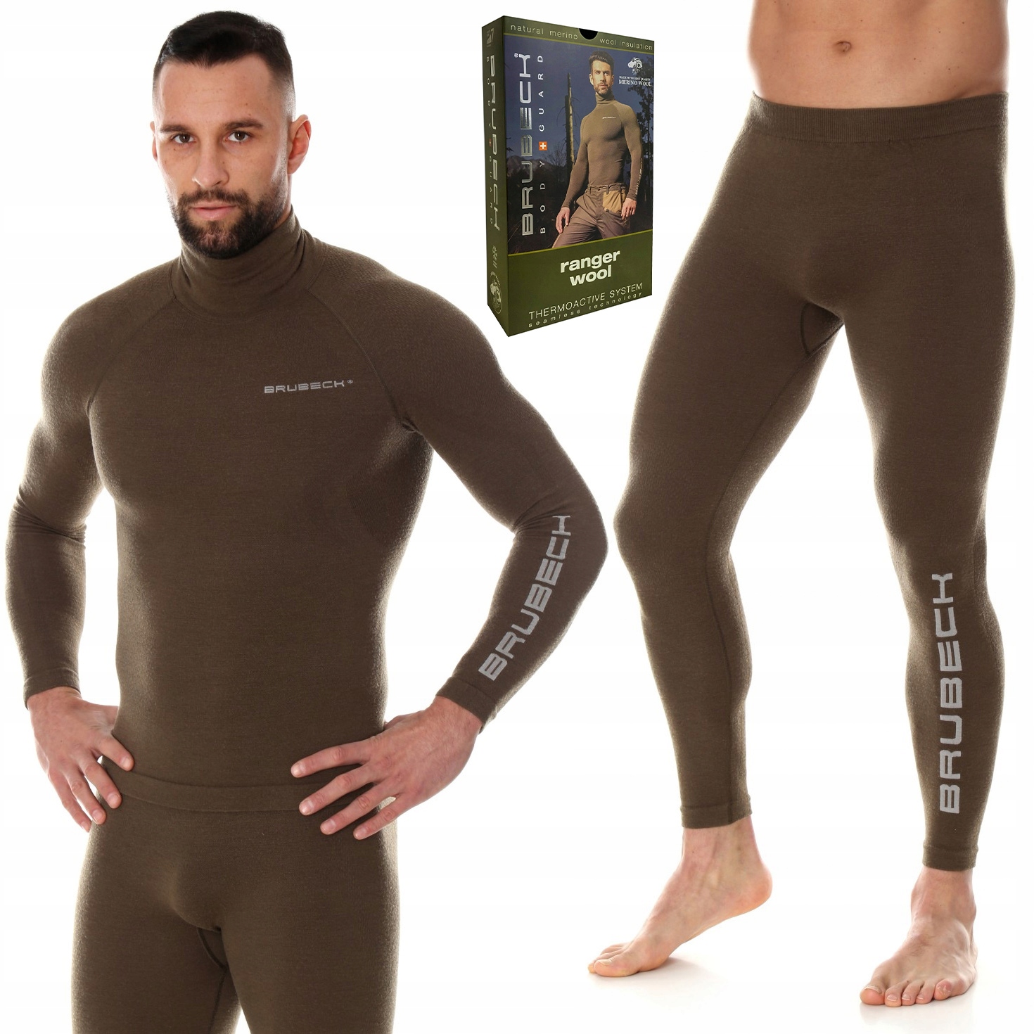 Termoaktivní pánské vlněné prádlo Lovecké Brubeck Ranger Merino M