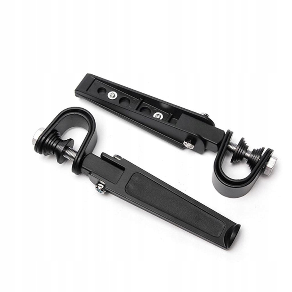 2 pary czarnych podnóżków motocyklowych Kolor inny