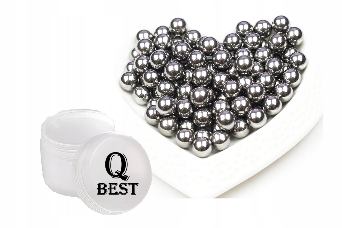 QBest Asg kulki metalowe stalowe łożyskowe 6 mm 1400 sztuk