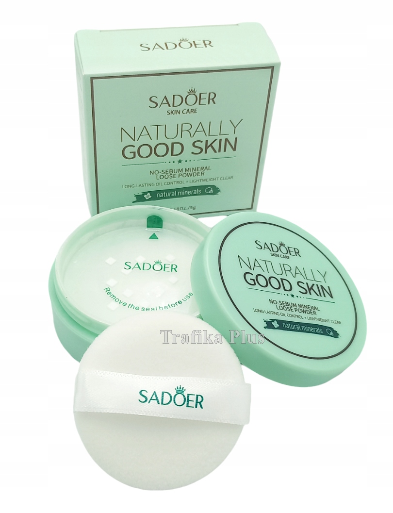 PUDER MATUJĄCY MINERALNY TRANSPARENTNY SYPKI REGULUJĄCY SEBUM