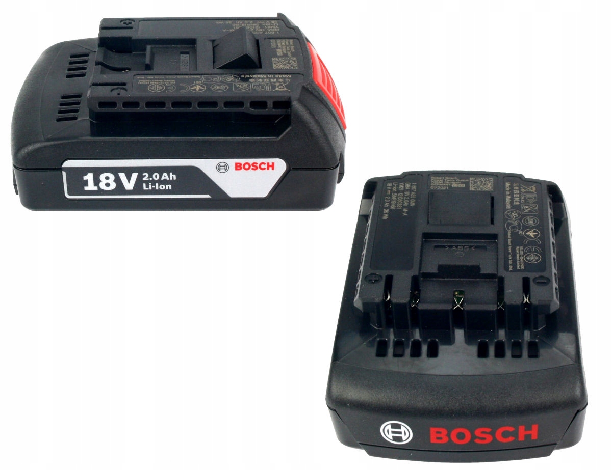 KLUCZ UDAROWY ZAKRĘTARKA GDR 180-LI BOSCH 2x2,0Ah Napięcie (V) 18 V