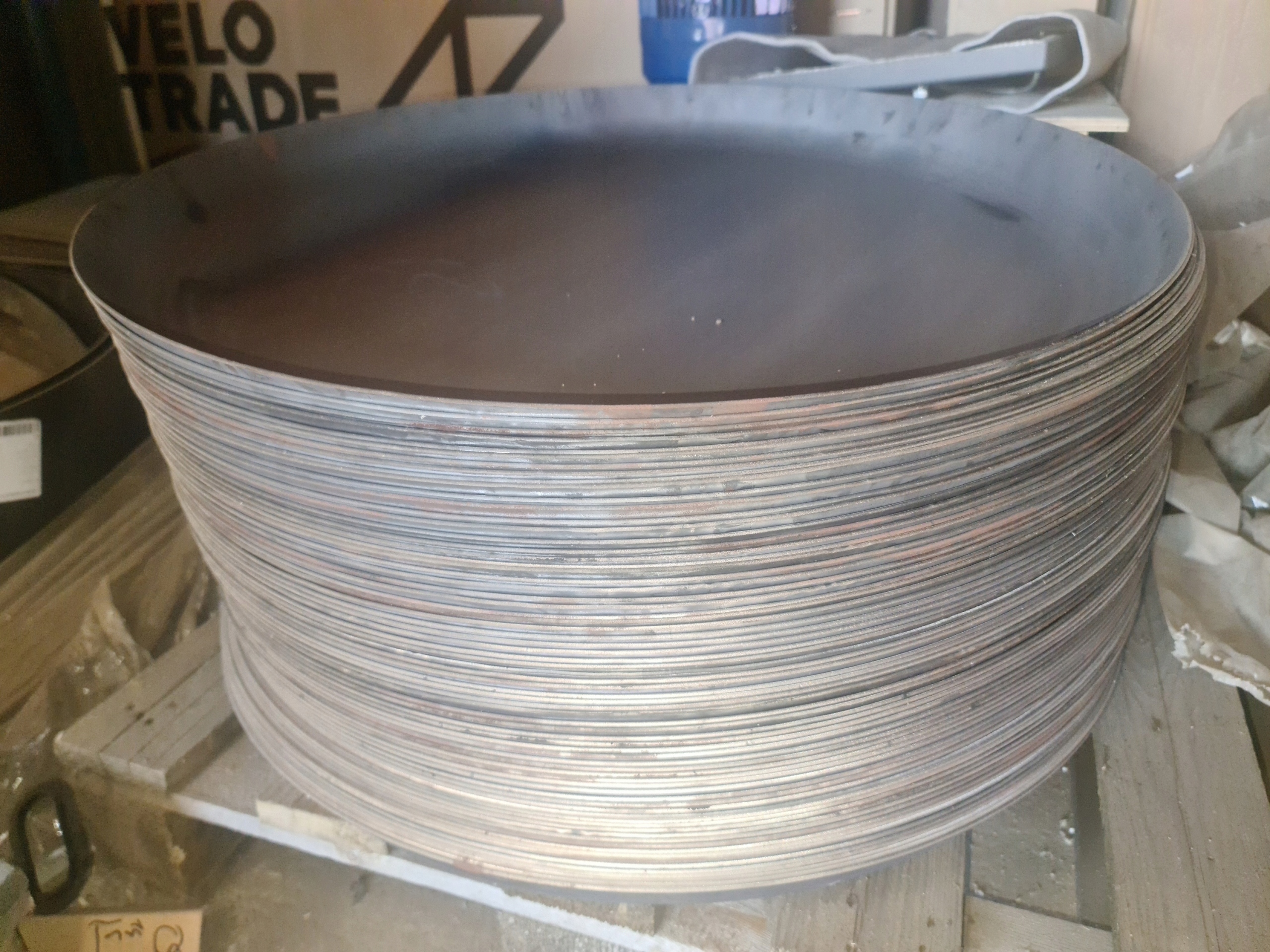 DENNICA MISA STALOWA NA PALENISKO OGRODOWE OGNISKO 60CM GRUBOŚĆ AŻ 2MM! Waga 5 kg