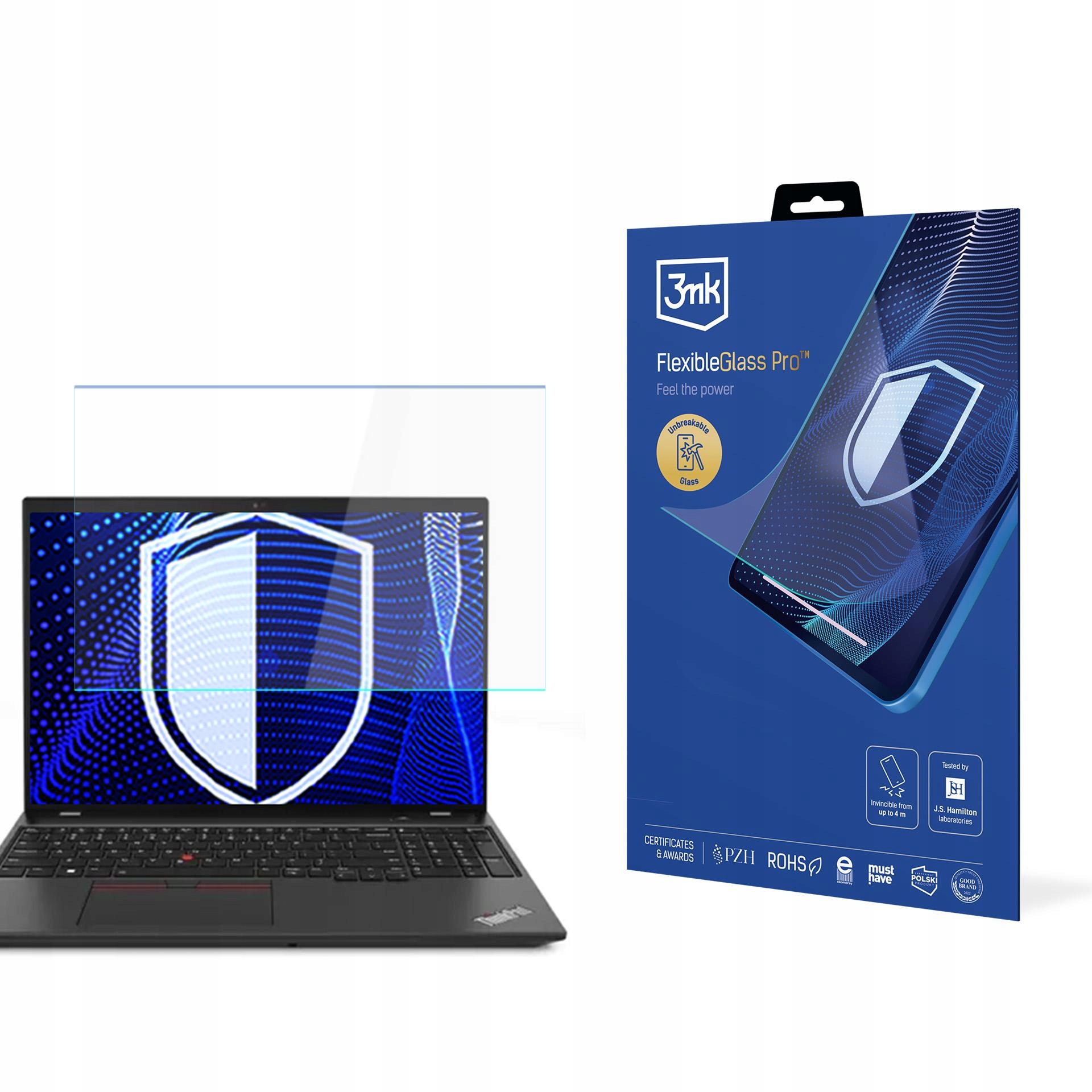 Sklo na displej pro Lenovo ThinkPad T16 Gen 4 3mk FlexibleGlass Pro