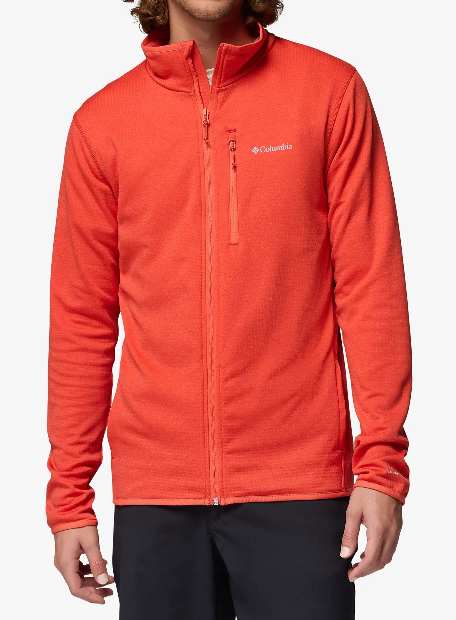 Rozepínací mikina Columbia Essential Hike Grid Fleece Fz sonic S