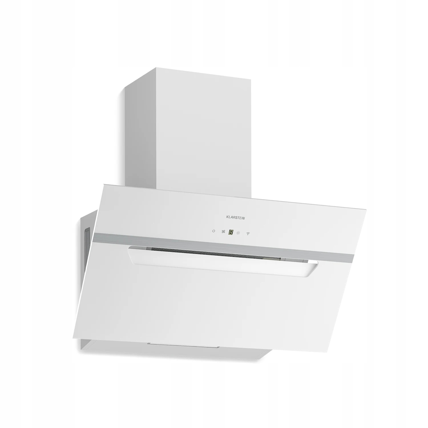 Okap Kuchenny Kominowy Klarstein Przyścienny 60CM 417M³/H Led Biały