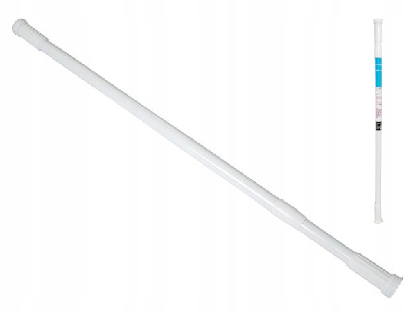 DRĄŻEK PRYSZNICOWY STALOWY TELESKOPOWY DO ZASŁON PRYSZNICOWYCH 110-200 cm