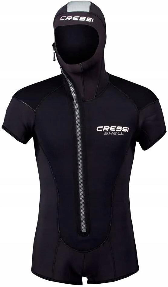 Cressi Jacket Neopren 5mm z Kapturem Nurkowanie S Over Shorty Czarny