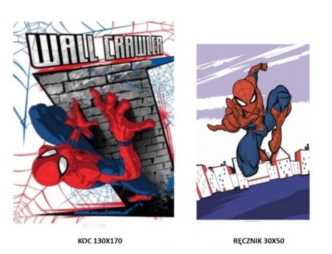 

Koc Spider-man 130x170+Ręcznik 30x50 Bawełna