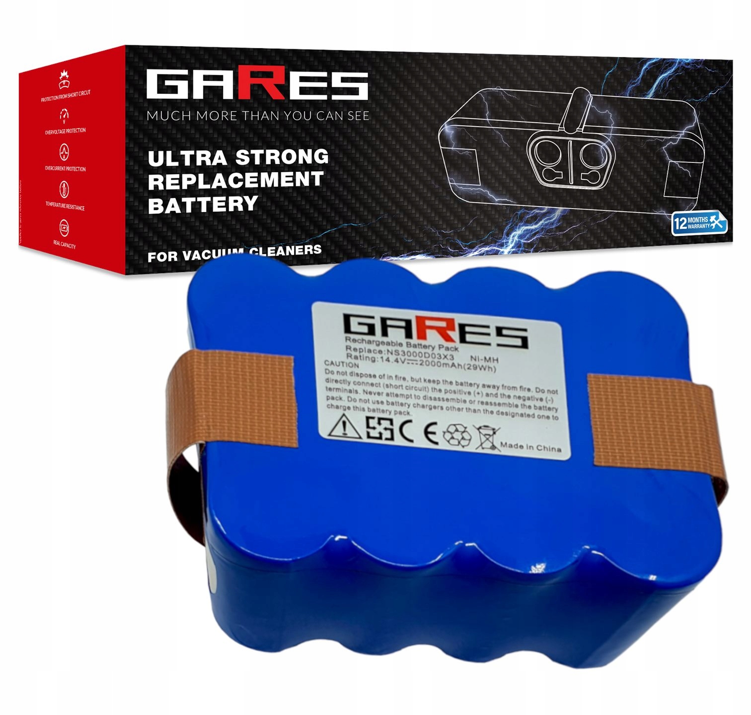 Baterie Akumulátor pro Carneo Samba Klarstein XR210 14,4V 2Ah