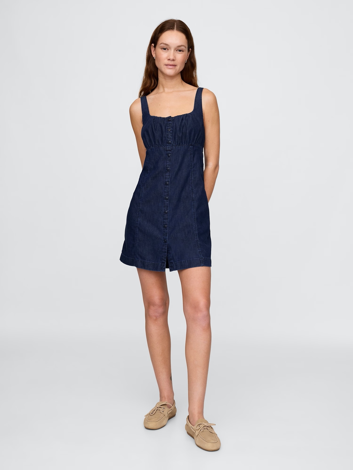 Gap Džínové mini šaty UltraSoft