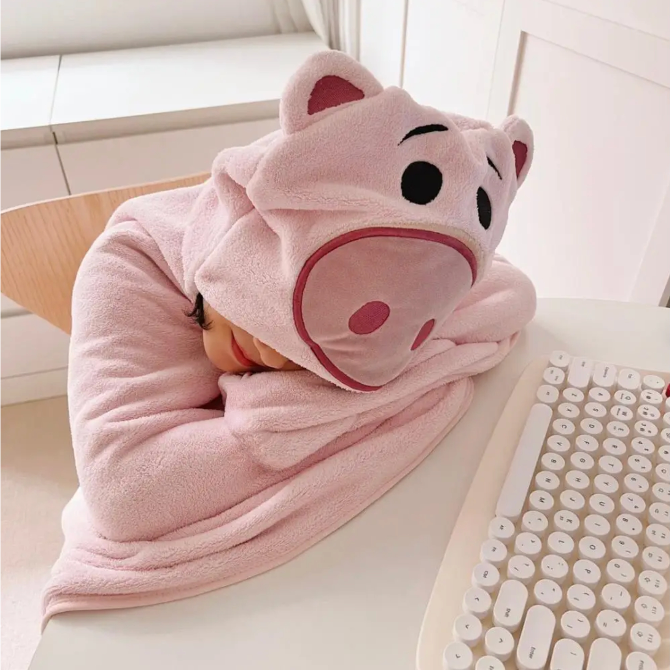 RĘCZNIK OKRYCIE KĄPIELOWE Z KAPTUREM 70X140 KĄPIELOWY PONCZO DLA DZIECI Długość 70 cm