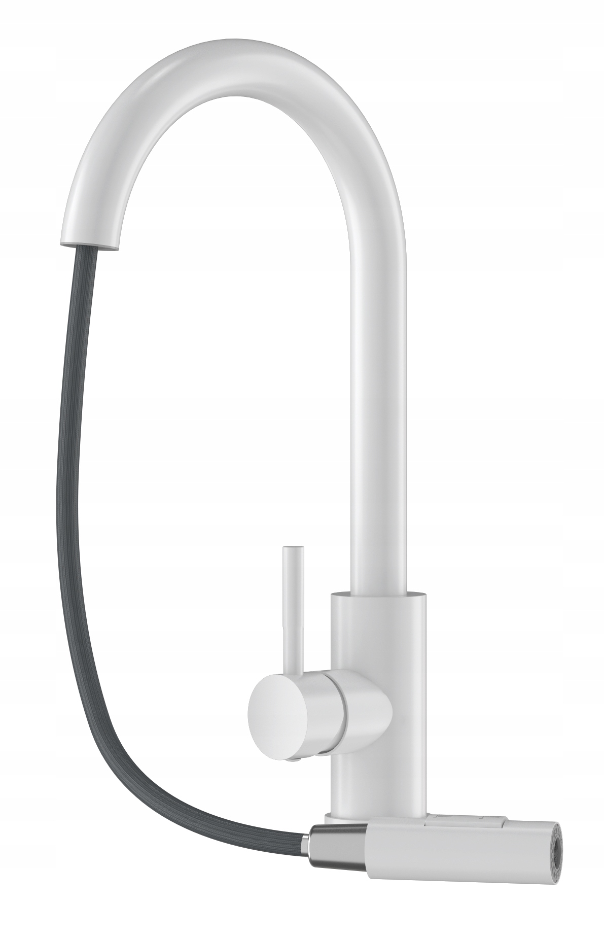 Kuchynská Batéria S Výsuvným Výtokom, Biely Kohútik Do Drezu Loseto