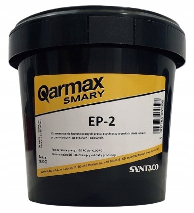 

Smar Do Łożysk Qarmax Smar EP-2 900g