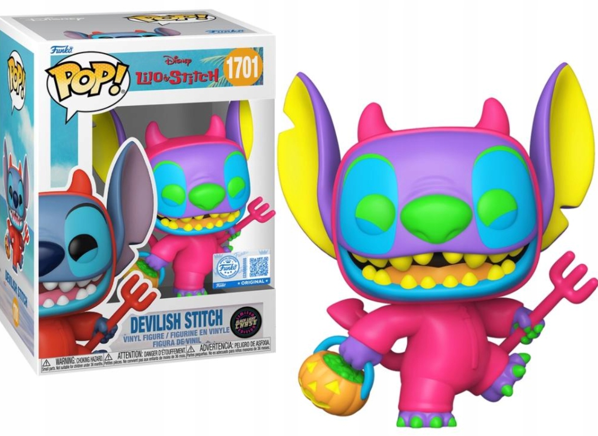 Funko Pop! Lilo & Stitch Disney 1701 Stitch jako ďábel Chase