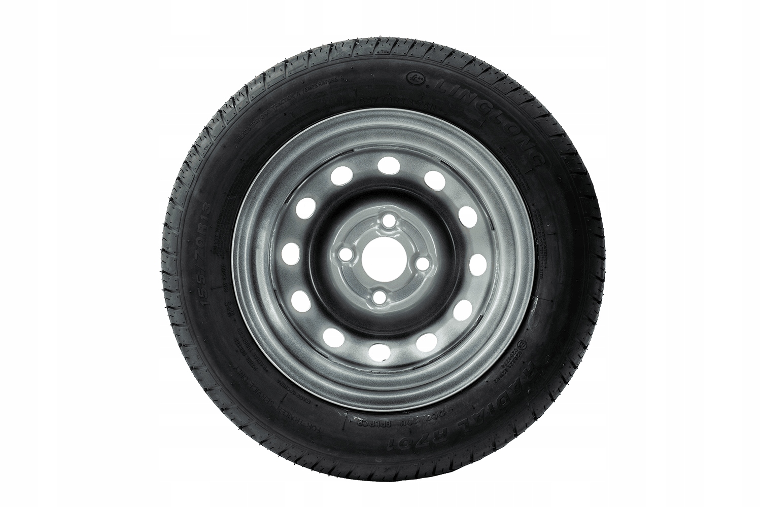 Komplet dwóch kół do przyczepy samochodowej lekkiej 155/70 R13 FELGI 4x100 Rozstaw śrub 4x100