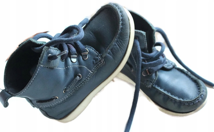 Next półbuty trzewiki granat skóra 8 16,5 cm