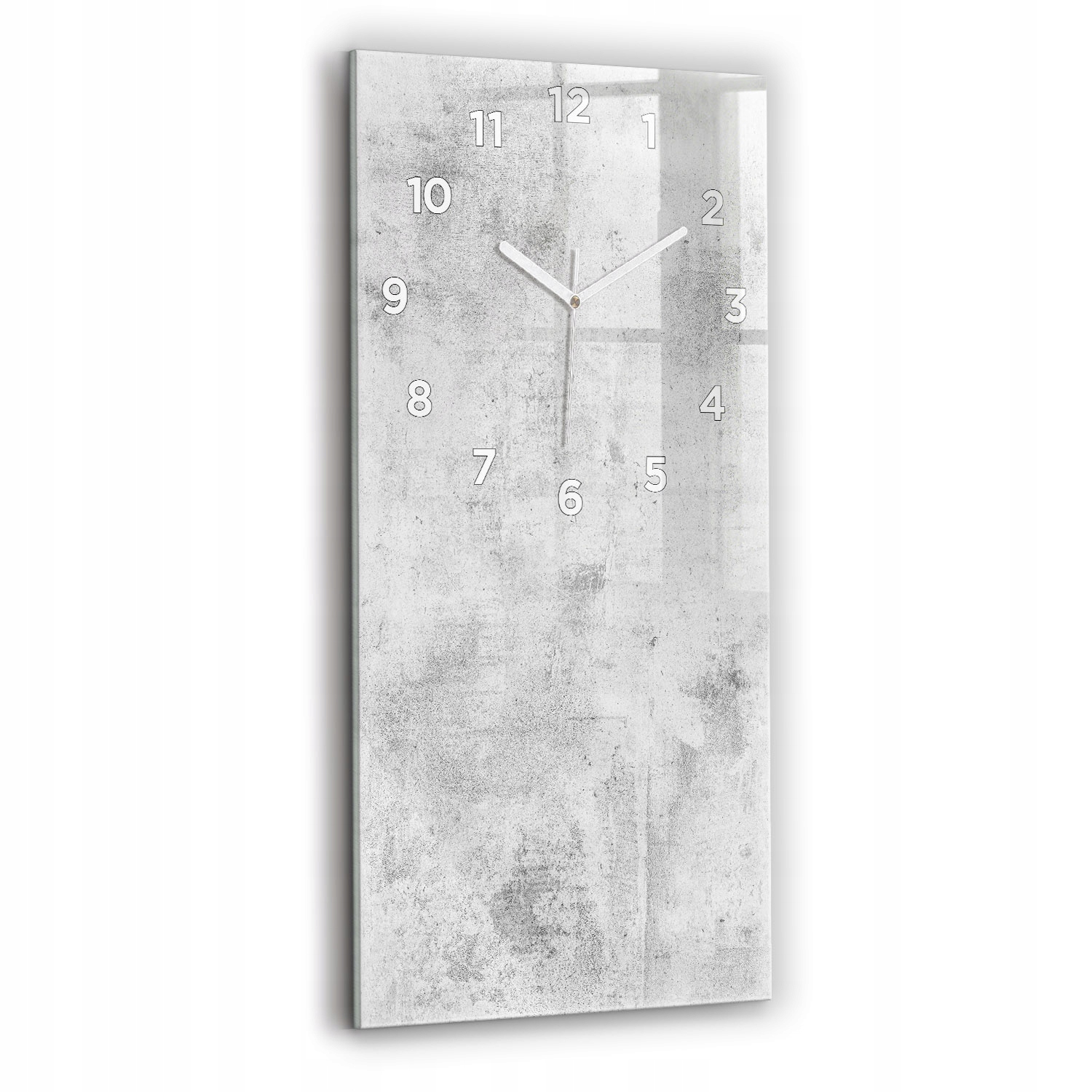Skleněné vertikální hodiny s ozdobným designem na zeď Klasické betonové zdivo 30x60