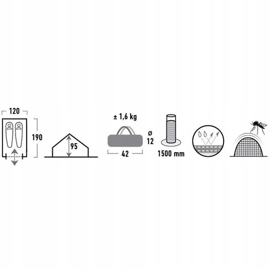Namiot High Peak Minipack 2 osobowy turystyczny Marka High Peak